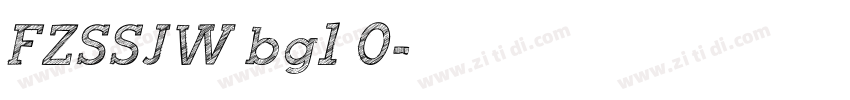 FZSSJW bg1 0字体转换
